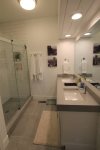 Master Bath - double sinks and walk-in glass shower